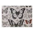 thumbnail image 2 of Awypu Wooden Jigsaw Puzzle - Seamless Pattern of Black Silhouettes of Butterflies - Gift for Family Friends 300 PCS, 2 of 4