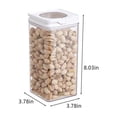 thumbnail image 3 of Airtight Food Storage Containers with Lids, Plastic Pantry Organizer Set for Cereal, Flour, and Sugar, Stackable and Space-saving for Kitchen Cabinet and Countertop Organization,Vsgery, 3 of 5