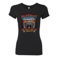 thumbnail image 2 of Main Street of America Route 66 Bike Motorcycle Cars and Trucks Womens Slim Fit Junior Tee, Black, Small, 2 of 3