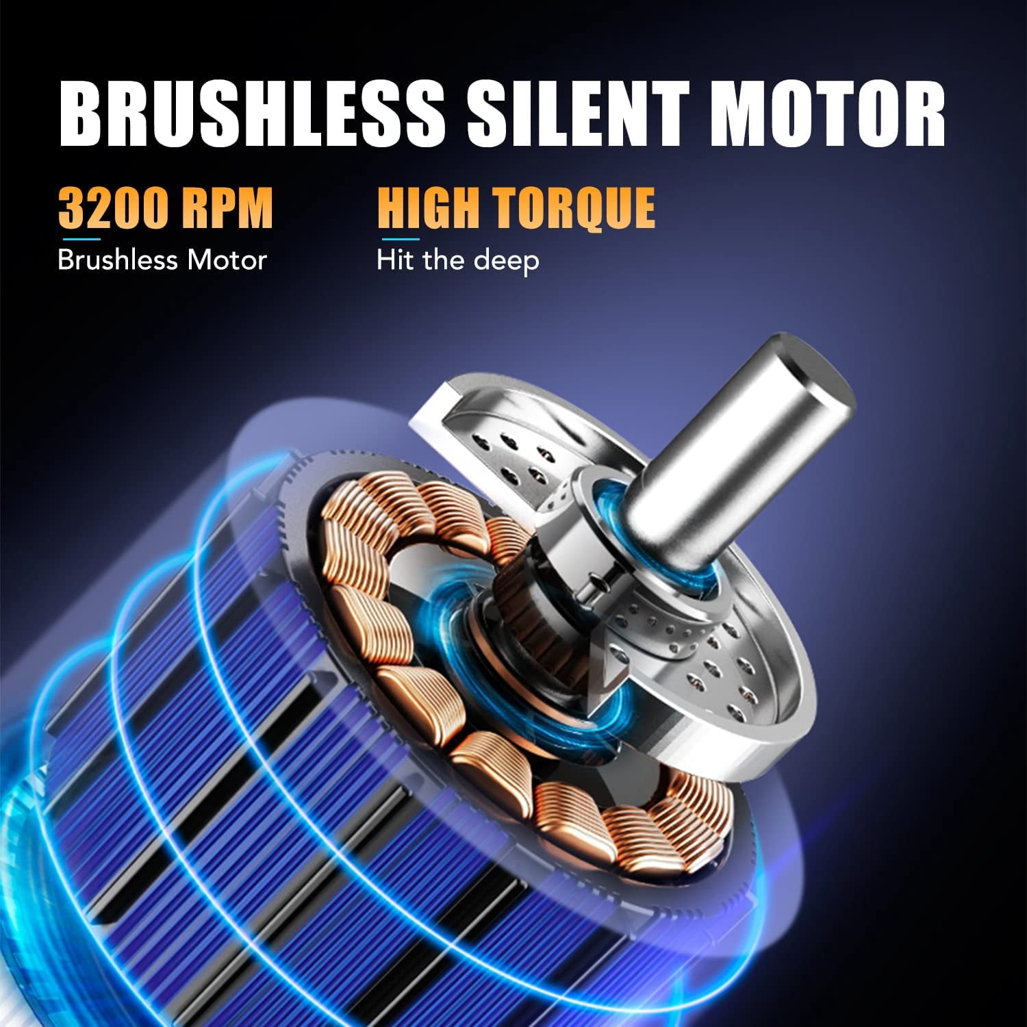 BestMassage Muscle Massage Gun Deep Tissue Handheld Massager 5 Speed Electric Quiet Portable for Sore Muscle(Black)