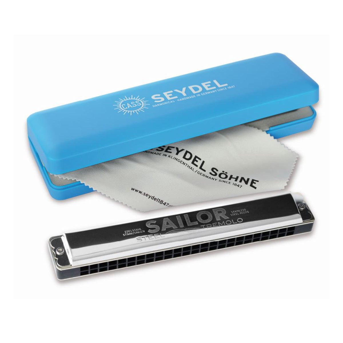 SEYDEL SAILOR STEEL Tremelo Harmonica A minor