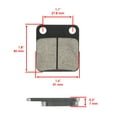 thumbnail image 2 of ATV Parts & Accessories – Durable OEM & Aftermarket Replacement Parts Rear Brake Pads For Kawasaki KX65 2000-2020 / KLX150L 2015-18 / Z125 Pro 2017-19 Mod-C9C-3704, 2 of 4