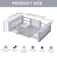 thumbnail image 3 of NATPLUS Extendable Sink Dish Drying Rack, Adjustable Stainless Steel Over the Sink Drainer Basket for Fruits, Vegetables and Dishes, Space-Saving Kitchen Organizer, 3 of 6