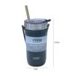 thumbnail image 3 of Botella de agua portátil con taza de aislamiento de café con asa de cuerda (550ML gris azul), 3 of 5