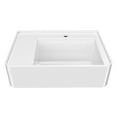 thumbnail image 2 of Whitehaus 26" Rectangular Wall Mount Basin with Single Faucet Drilling and Rear Center Drain Location, 2 of 7
