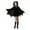 Black, variant on Nrmvnmi Halloween Bat Clothes For Girls Kids Funny Solid Color Bat Wings Hooded Jumpsuits With Silk Stockings 2024 Trendy Vampire Bat Dress Up Halloween Creative Party