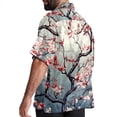 thumbnail image 3 of Tree Men's Casual Short Sleeve Button Down Shirts - Printed Summer Beach Tops for Men and Women, 3 of 6
