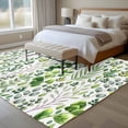thumbnail image 4 of Green Leaves Area Rugs 5'x8', Washable Small Throw Rugs for Classroom Bedroom, Elegant Pastoral Summer Botanical Leaf Indoor Outdoor Rug Non-Slip Low Pile Carpet Runner Reversible Floor Mats, 4 of 8