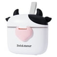 thumbnail image 2 of Bebamour Baby Formula Dispenser, BPA Free Portable Milk Powder and Candy Fruit Snack Storage Container with Scoop and Leveller for Travel, 450 ML,Black, 2 of 5