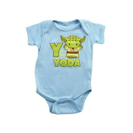 Y is for Yoda Infant Navy Light Bodysuit