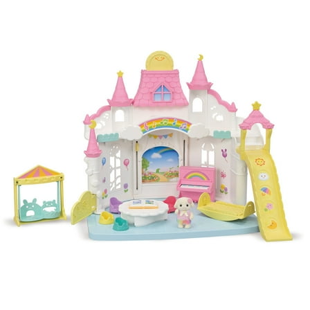 Calico Critters Sunny Castle Nursery, Dollhouse Playset with Figure and Accessories