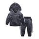 thumbnail image 2 of Sudadera Para Niños Pequeños, Telas De Terciopelo Para Bebés, Abrigo, Pantalones, Conjunto De 2 Uds, Suéter Para Niños, Niños Y Niñas, Gris Odeerbi LM103-1415, 2 of 9