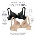 thumbnail image 5 of LeSensuel Underwire Full Coverage Bras with Padded Straps - Comfy T Shirt Bras for Women, 5 of 8