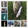 thumbnail image 2 of Minnow Fishing Lures Hard Plastic Two-section Jointed Fishing Lures 9cm 34.5g Sinking Bluegill Swimbait Glide Bait Crankbait Wobbler Bass Pike Tackle, 2 of 4
