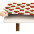 thumbnail image 5 of Square Outdoor Tablecloth Cute Cartoon Fruit Cherry Square Fitted Table Cloth with Elastic Waterproof Wipeable Card Table Cover for Dining Party Patio Indoor Outdoor Kitchen Decor fit 46 x 46 Inch, 5 of 6