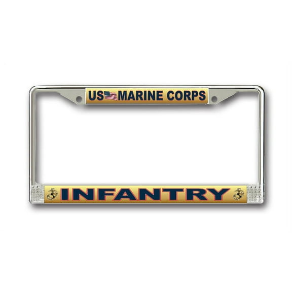Marine Corps License Plate Frame Infantry