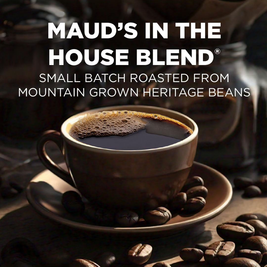 Maud's Medium Roast Coffee Pods, 50ct, Single Serve Pods – 100% Arabica Coffee, Compatible with Keurig K Cups Maker
