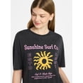 thumbnail image 4 of No Boundaries Graphic Oversized Boyfriend Tee, Women's XXS-XXL, 4 of 5