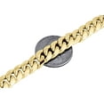 thumbnail image 5 of 10K Yellow Gold Semi Hollow 9 MM Miami Cuban Link Necklace Chain 36 inch, 5 of 5