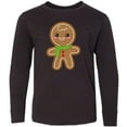 thumbnail image 3 of Inktastic Gingerbread Christmas Long Sleeve Youth T-Shirt, 3 of 5