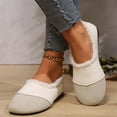 thumbnail image 5 of Xiaoxatg Women's Casual Shoes - Winter Retro Round Head Soft Soled On Warm Casual Shoes for Everyday Comfort 9.5 White, 5 of 9