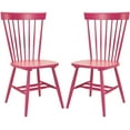 thumbnail image 2 of SAFAVIEH Parker Solid 17 in. H Spindle Dining Chair, Raspberry, Set of 2, 2 of 9