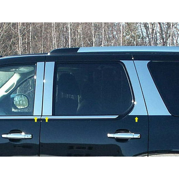 Stainless Steel Pillar Trim 6Pc Fits 2007-2014 Cadillac Escalade PP47256 QAA