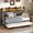 Gray, variant on ANPOO Twin Daybed with Trundle, Upholstered Sofa Bed Frame with Charging Station & LED Lights, Heavy Duty Metal Day Bed with Storage Pockets, No Box Spring Needed, for Living Room Bedroom