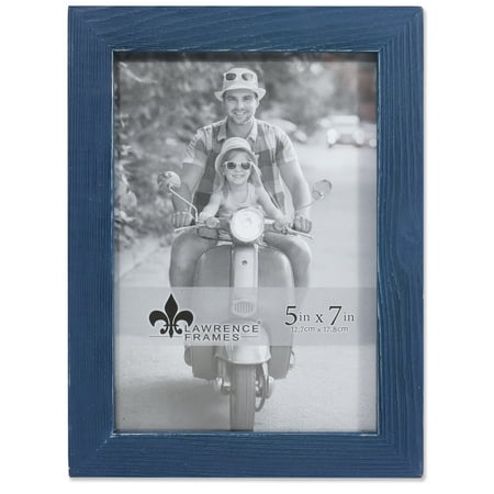 - 4x6 Charlotte Weathered Navy Blue Wood Picture Frame