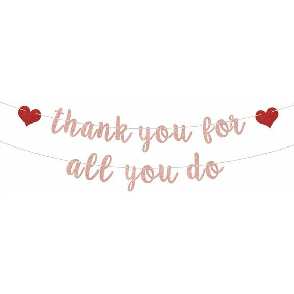Thank You for All You Do Banner, Employee Appreciation Banner, We Appreciate You Decorations, Staff Nurse Doctor Teacher Pastor Appreciation Decorations
