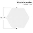 thumbnail image 2 of Pofeuu White Print Coasters for Drinks, 4Pack PU Leather Coasters, Bar Drink Coasters for Tabletop Protection, Furniture from Damage-Hexagon, 2 of 6
