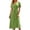 Light Green-Dress, variant on Casual Summer Dresses for Women Short Sleeve V Neck Solid Color Flowy Midi T Shirt Dress Black L