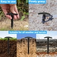 thumbnail image 4 of Estacas De Plástico Para Tiendas De Campaña, 10 Estacas De 5,7 Pulgadas En Forma De T Para Tiendas De Campaña Estacas De Jardín Fáciles De Usar Para Toldos, Camping Y, 4 of 7