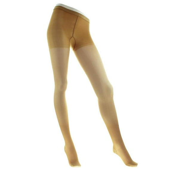 Legline Super Sheer 15-20mmHg Women's Sheer Stocking Pantyhose Closed Toe Color: Beige, Size: Small