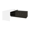 thumbnail image 1 of Bestar Equinox 72W L-Shaped Office Desk in white & deep grey, 1 of 7