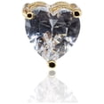 thumbnail image 2 of Arete tipo broquel CYRA corazón de cristal, 2 of 2