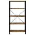 thumbnail image 6 of Analiese 63-inch 4-shelf Bookshelf Rustic Nutmeg, 6 of 8