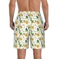 thumbnail image 3 of Naloa Watercolor Bright Sunflowers Men's Beach Shorts, Surfing shorts, Swim trunks, Quick Dry Swim Trunks for Surfing Beach Fun - X-Large, 3 of 9