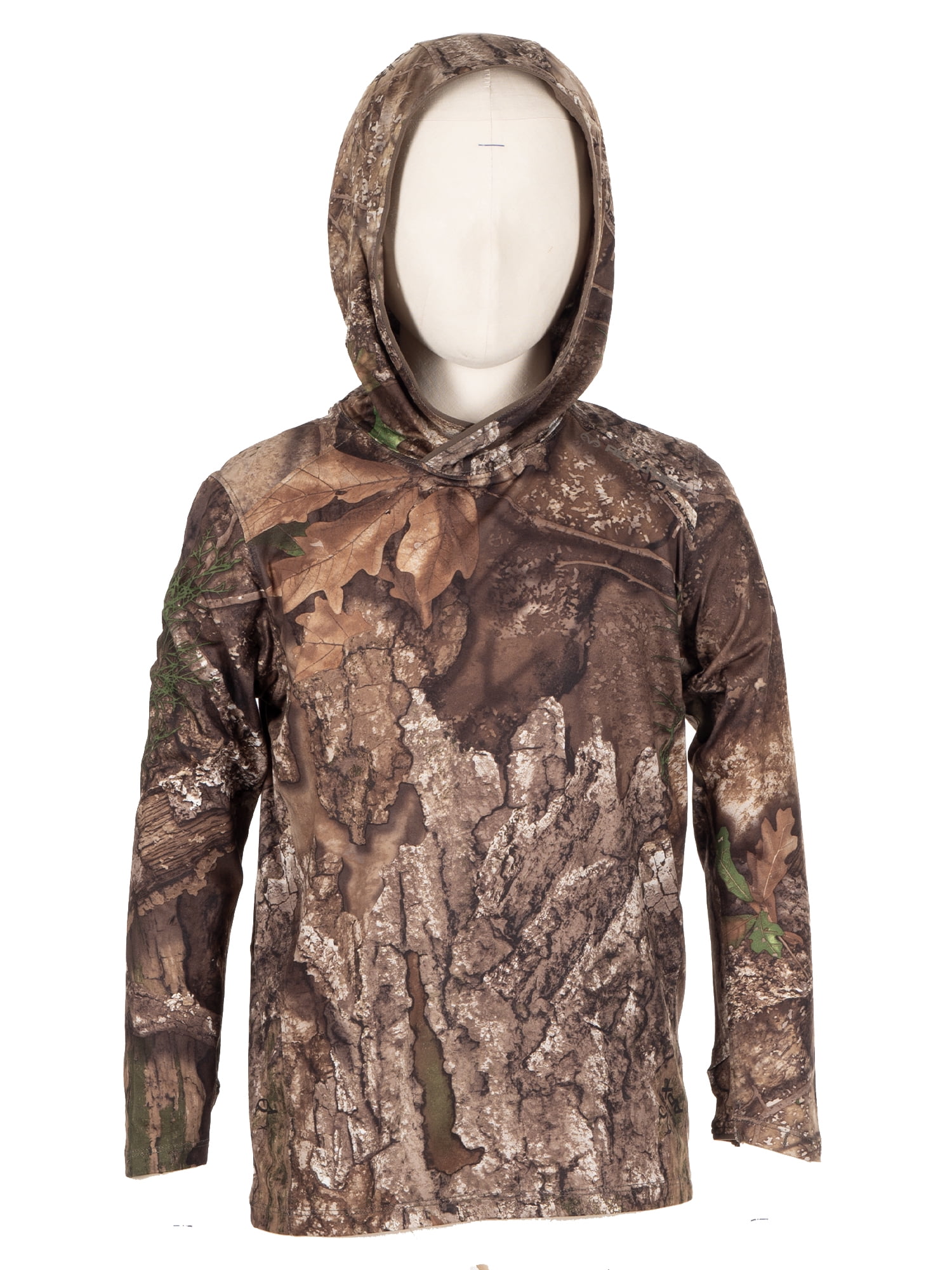 Realtree Youth Long Sleeve Performance Fishing Hoodie, L
