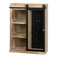 thumbnail image 2 of WALL SHELF WITH GLASS BARN DOOR, 2 of 3