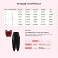 thumbnail image 5 of Aislor Kids Girls Hip Hop Dance Shiny Sequins Sleeveless Crop Tops with Chain Pocket Jogger Pants Red 14, 5 of 6