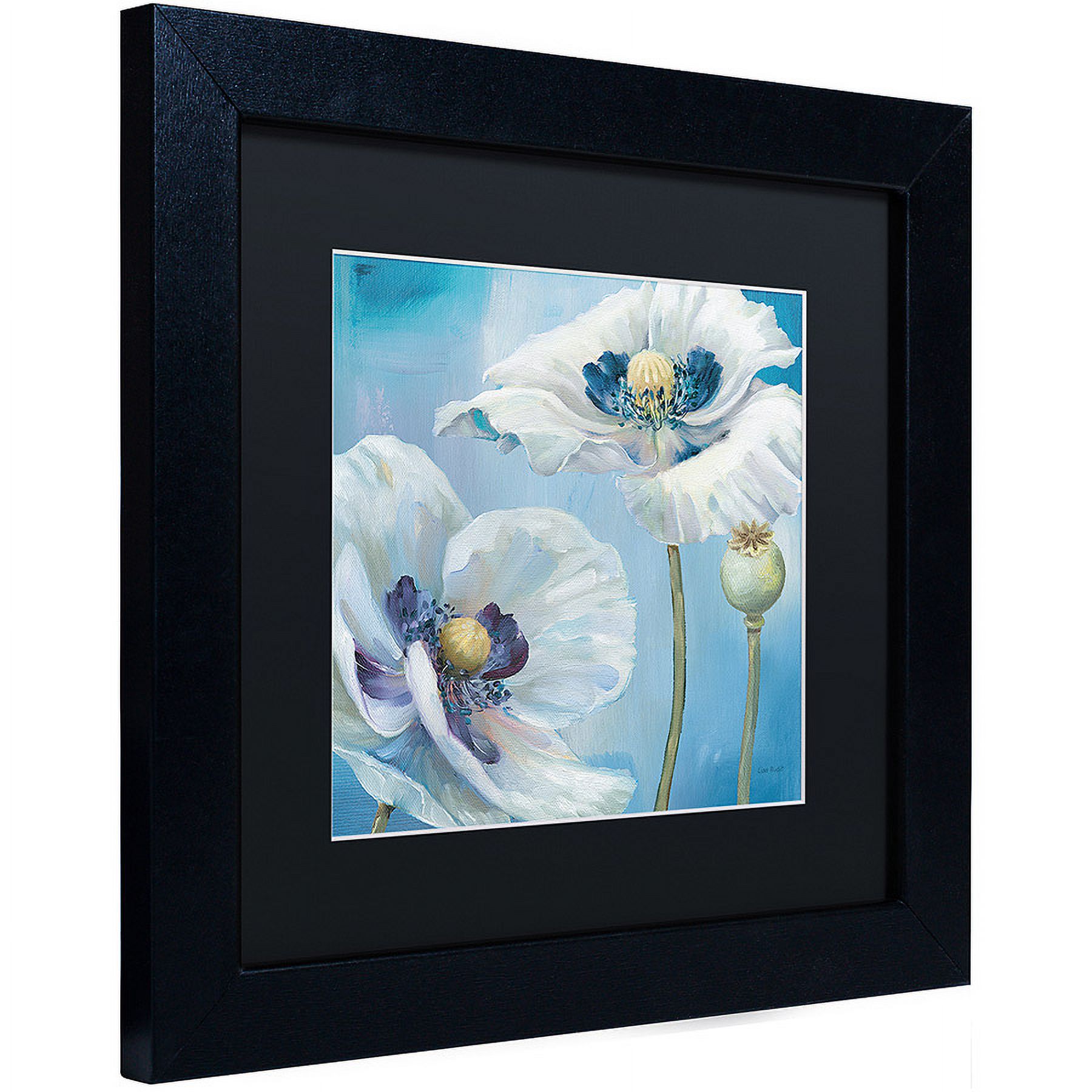 Trademark Fine Art "Blue Dance II" Canvas Art by Lisa Audit, Black Matte, Black Frame