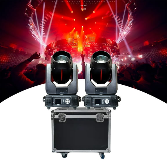 2pcs Moving Head Beam Event Stage Light 380w 20r Stage Disco Light With 2pcs Flycases Dj Effec