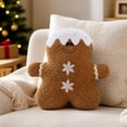 thumbnail image 6 of Gingerbread Man Pillow Cute Soft Christmas Stuffed Character Cushion For Holiday House Decor, 6 of 8