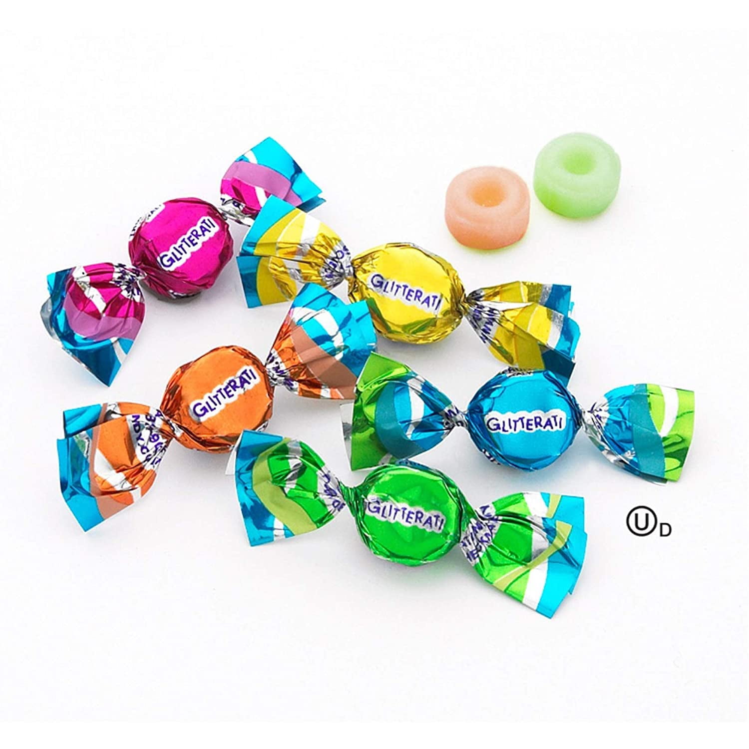 Glitterati Tropical Fruit Mini Hard Candies Individually Wrapped, 28.2 oz, 800 Count Bag