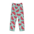 thumbnail image 6 of Uemuo Watermelon Pattern Men's Wide Leg Palazzo Lounge Pants with Pockets Light Weight Loose Comfy Casual Pajama Pants-, 6 of 9