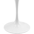 thumbnail image 4 of Modern Contemporary Urban Design Mid Century Kitchen Room Oval Top Dining Table, White, Metal Wood, 4 of 5