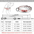 thumbnail image 4 of Pet Artist Leather Personalized Dog Collar Adjustable Puppy ID Name Custom Engraved S/M/L, 4 of 7