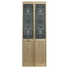 American Wood 517 Half Glass Eternity Unfinished Pine Bifold Door 32" x 80"