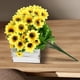 thumbnail image 3 of Girasoles Flores artificiales, Girasoles falsos Decoraciones para la oficina en el hogar, Flores de seda para manualidades Girasoles artificiales con tallos Girasoles falsos para arreglos florales de boda Zhivalor  CZJJ-HQ13-2, 3 of 6